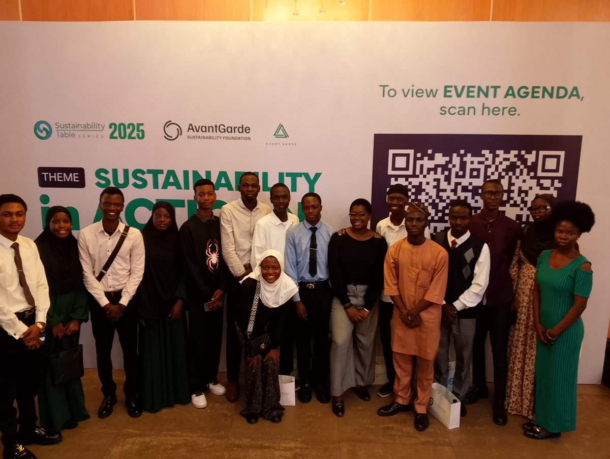 JudeOluwasola's tweet image. It was an honor leading the LASU SDG Youth Club delegates, alongside other executives, to the Sustainability Table Series hosted by Avant-Garde.

The event was truly inspiring with voices from across the world sharing ideas on sustainability, innovation, and climate action. 💚