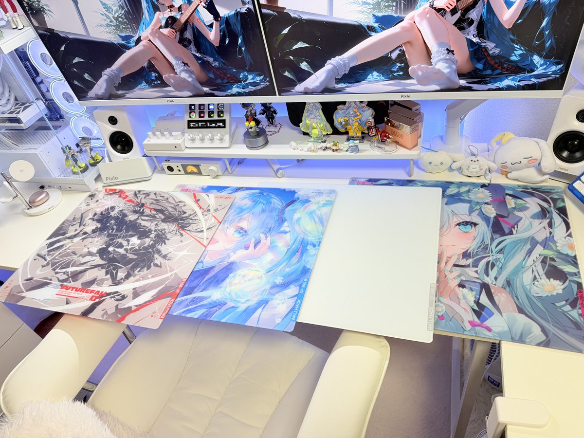 3_hyokkori's tweet image. もうすぐデスク界隈飛び込んで一年😊
勉強のために、いろいろ集めたガラスマウスパッドも今ではこんな数になりました😆
どれも色んな性能で楽しいですし、何よりかわいい😍
使わない時の収納場所だけが今後の課題🤣
#WALLHACK #Rabbit0 #KIBU #AIM1 #ぶいすぽ