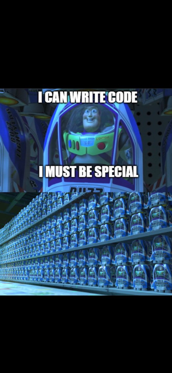 ChakreshMehrol1's tweet image. Me after learning Python: Time to change the world 

#CodingMeme #DeveloperHumor #ProgrammerLife #TechJokes #RelatableAF #SoftwareEngineer #Python #CodeLife #ITHumor