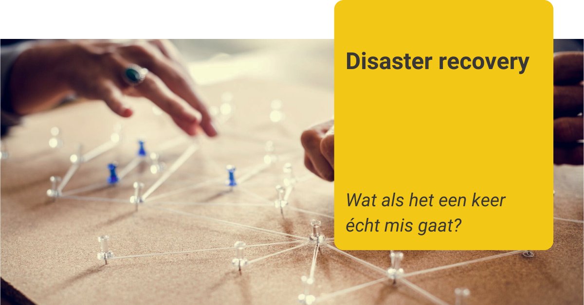 Je hebt je ICT goed op orde. Maar hoe herstel je van een grootschalige storing of hack? Lees hier meer over Disaster Recovery: loom.ly/EmjBwc8