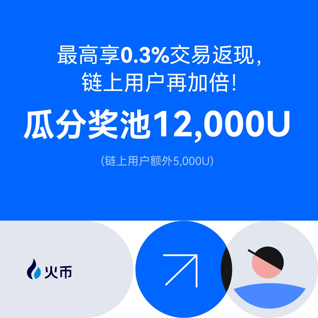 HuobiGlobal's tweet photo. 哇！突然不困了家人们 🤩
【HTX 甄选站】 第三期交易返现活动来了呀🛫
📅 活动时间：11/3–11/12

💰首单礼就 3 USDT起步？前三单最高返0.2%？香！

👀 链上的宝也包不亏待的，咱们加码返现!!
最高0.3%，还有5,000U奖池可拿！

让你周一从甄选开始吧：
https://t.co/HOTJvodjwk https://t.co/JmiMipzokp