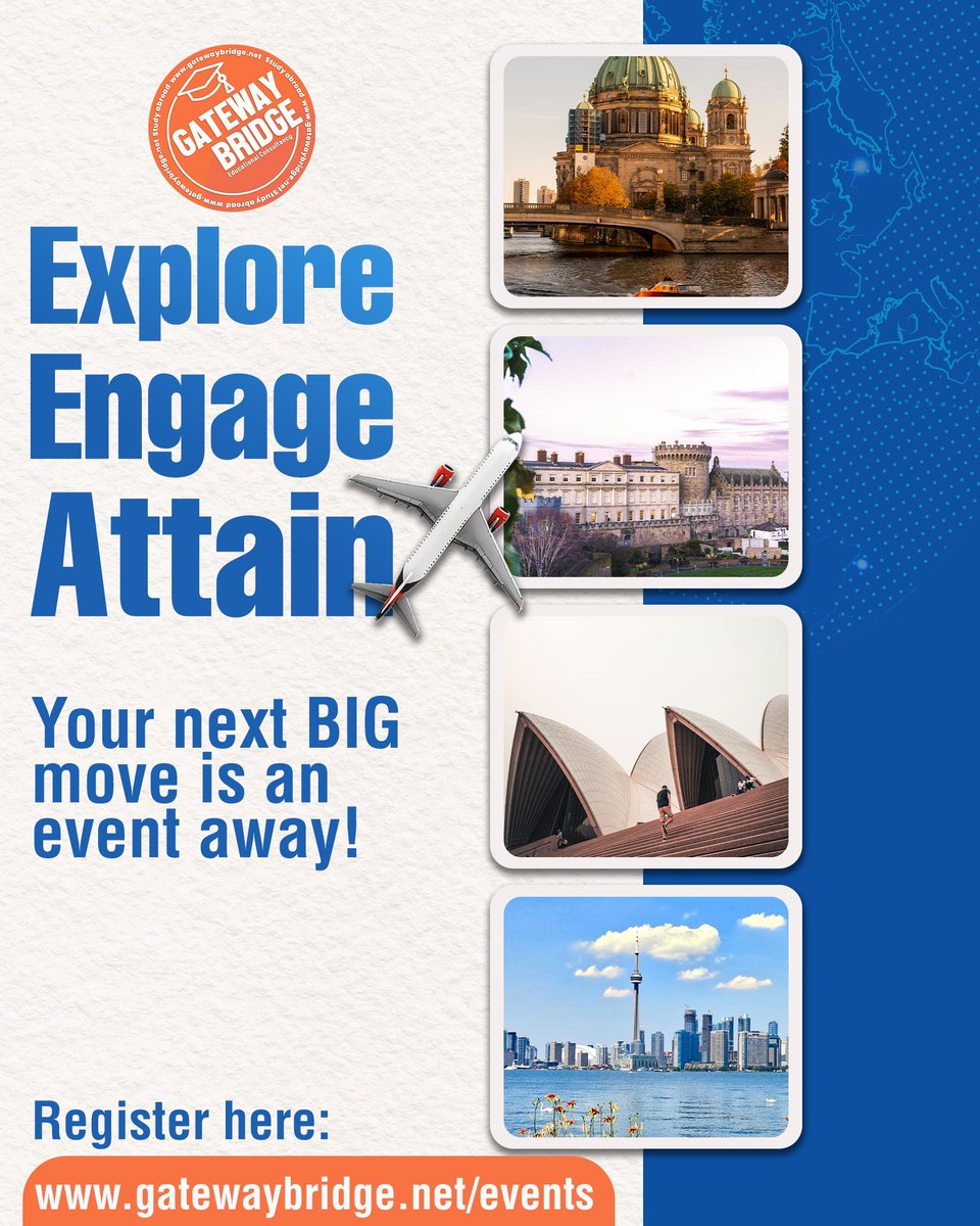 gatewaybridge's tweet image. Click the link and secure your spot at our next essential info session: gatewaybridge.net/events

#FreeWebinars #GlobalEducation