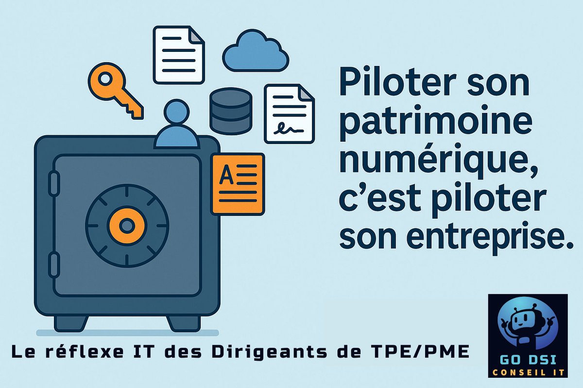 Comment piloter son patrimoine numérique comme un actif de l’entreprise
 go-dsi.fr/2025/11/03/com… 

#dsiatempspartage #pme #dsi #lemans #sarthes