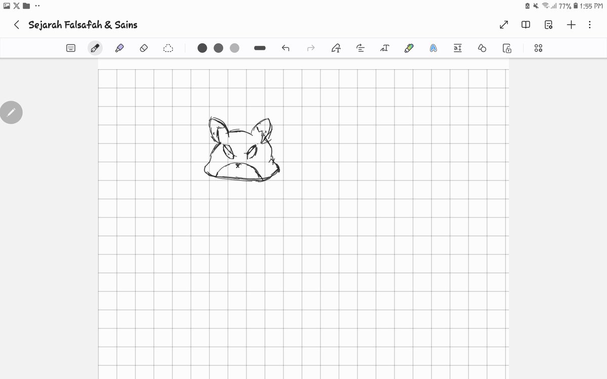genarawr's tweet image. Bored at class so I chose to draw #foxde even tho I can&apos;t draw lol