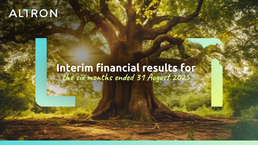 Join us live at 9:30 today for the #AltronResults webcast, where we'll share our interim performance for the six months ended 31 August 2025.
Register to attend: eu1.hubs.ly/H0pg-Kk0
#AltronInterimResults #TakeOnTomorrow