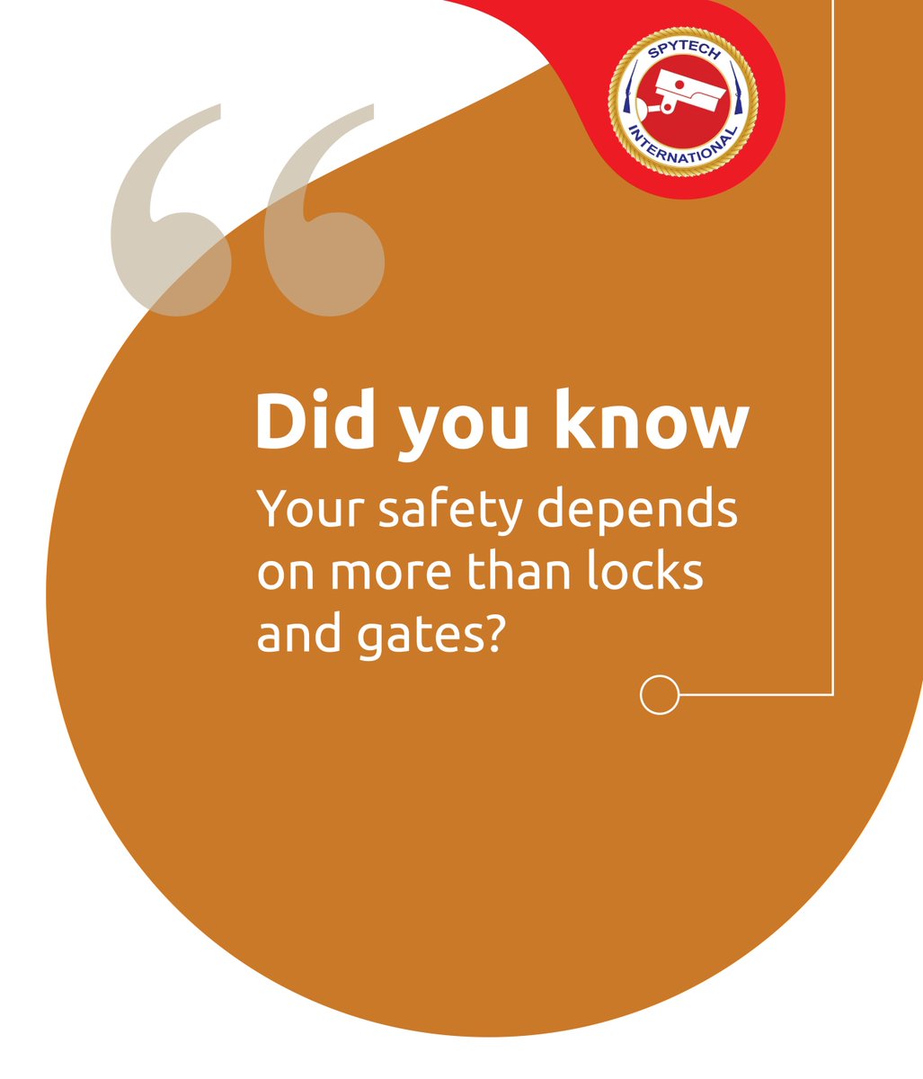 Spytechsecurity's tweet image. Your safety depends on more than locks and gates.
True protection starts with awareness and vigilance.

What does personal security mean to you today?
We Protect. We Guard. We Secure.
🔗 Visit spytech.co.ug | Explore on Abantu Marketplace.
#SpytechUganda #AbantuOnline