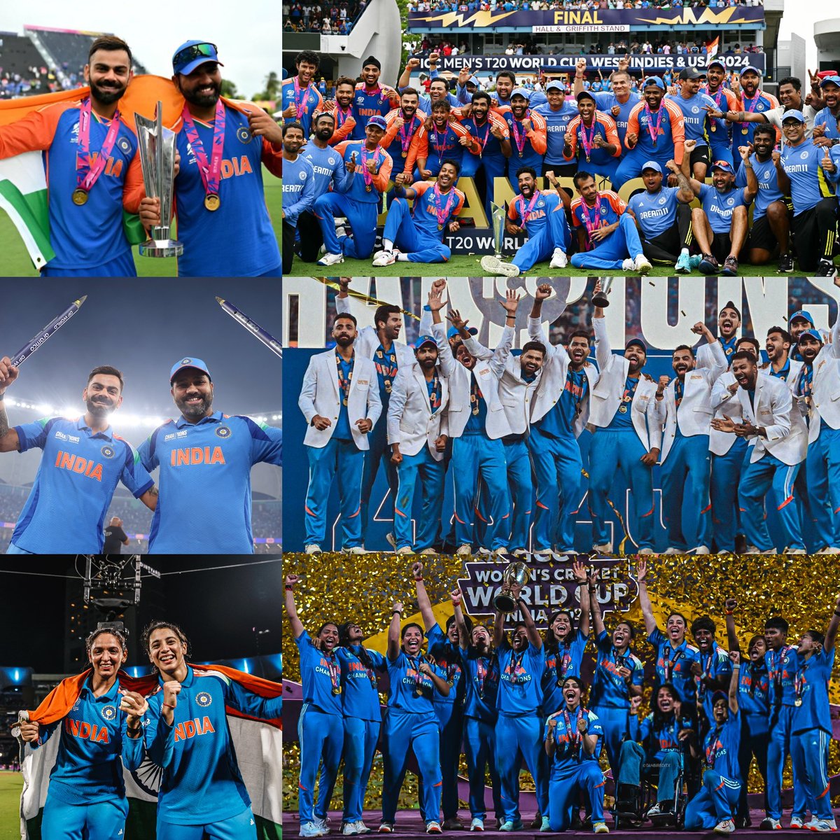 From 0 ICC trophies in 11 years
To 3 ICC trophies in just 17 months

These are the moments we Indian fans dreamed of….what a golden era for Indian cricket! 🇮🇳