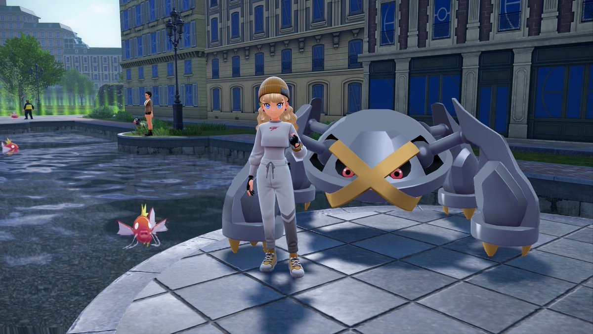 MagicMakesKate's tweet photo. Another photo of my OOTD with my Metagross in Pokemon Legends: Z-A 
.
.
.
#pokemon #pokemonlegendsza #nintendopartner #gengar #pokemonlegends #pokèmon #lumioseootd #nintendoofamerica 
 - Pokemon Legends Z-A - Shiny Pokemon - Lumiose City - Nintendo - Gaming  - Mega Evolution - https://t.co/hYhJLef8J5