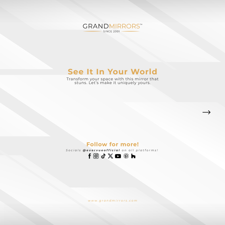 evervueofficial's tweet image. 𝗢𝗻𝗲 𝘁𝗵𝗶𝗻𝗴 𝘁𝗵𝗮𝘁’𝘀 𝗼𝗳𝘁𝗲𝗻 𝗼𝘃𝗲𝗿𝗹𝗼𝗼𝗸𝗲𝗱 𝗶𝘀 𝗵𝗼𝘄 𝗶𝗺𝗽𝗼𝗿𝘁𝗮𝗻𝘁 𝗶𝘁 𝗶𝘀 𝘁𝗼 𝘀𝗲𝘁 𝘁𝗵𝗲 𝗺𝗼𝗼𝗱 𝗲𝘃𝗲𝗿𝘆 𝘁𝗶𝗺𝗲.

𝘋𝘰𝘯’𝘵 𝘰𝘷𝘦𝘳𝘭𝘰𝘰𝘬 𝘺𝘰𝘶𝘳𝘴 — 𝘴𝘦𝘵 𝘵𝘩𝘦 𝘱𝘦𝘳𝘧𝘦𝘤𝘵 𝘮𝘰𝘰𝘥 𝘦𝘷𝘦𝘳𝘺 𝘵𝘪𝘮𝘦 ✨

Grand Mirrors AMBIANCE is…