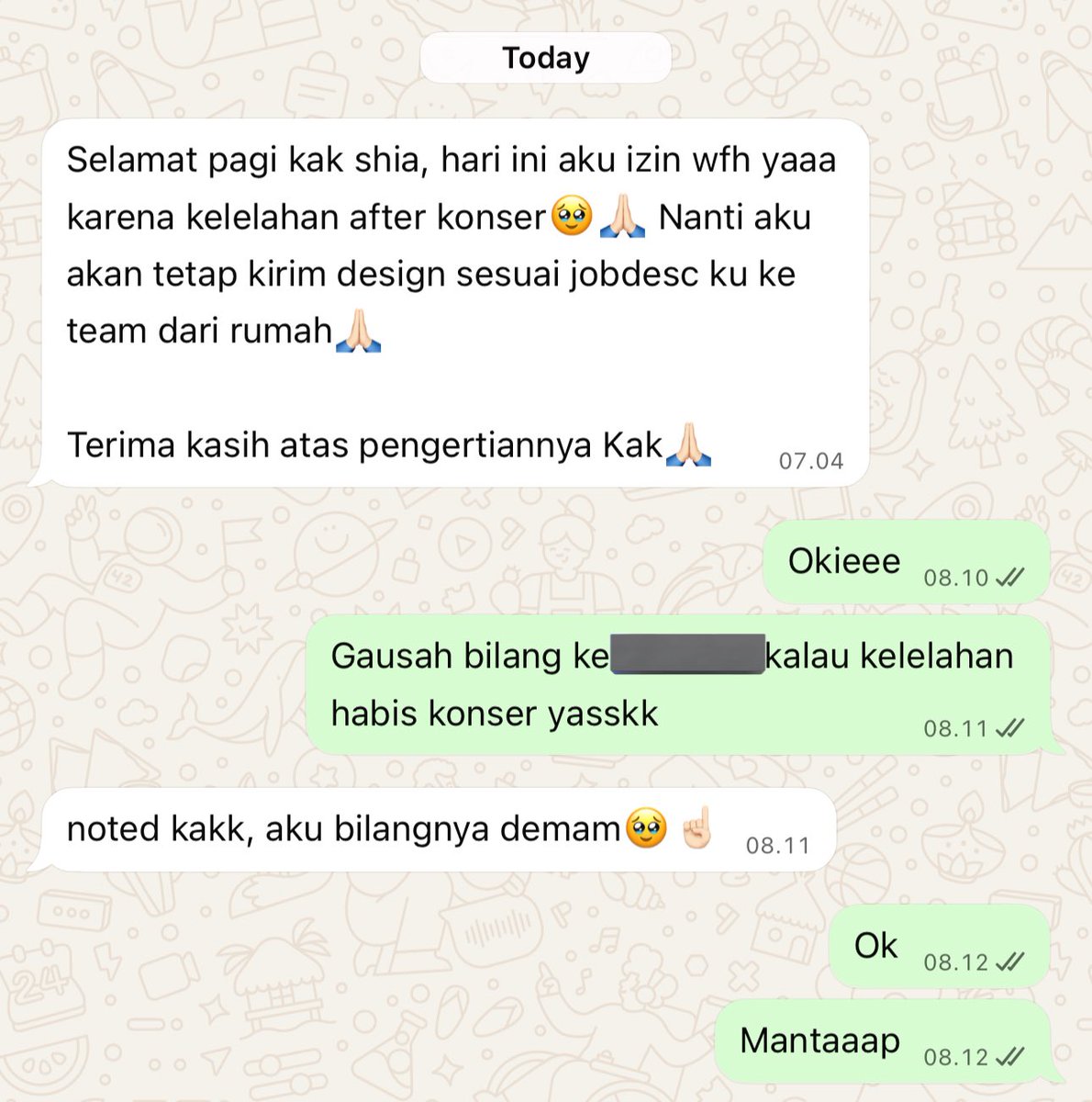 heyshavvv's tweet image. Me as a team lead

&quot;Kalau mau wfh ijin sakit aja&quot; 😂😂