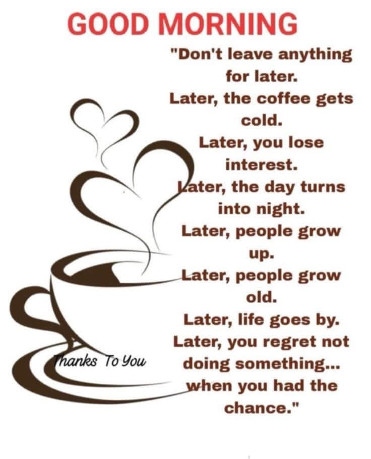 Good morning X’s ☕️
Have a great day ahead 🌸