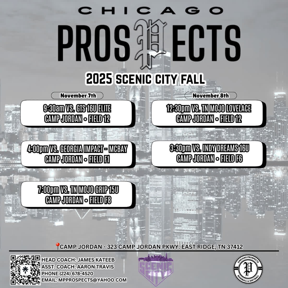 Praying for good weather this weekend so my team can finally get back on the field <a href="/ConnectSports_/">Connect Sports</a> Scenic City Fall Tournament at Camp Jordan Sports Complex outside of Chattanooga, TN. 🙏🙏🙏

#TeamCSA
<a href="/ChiProspects15u/">Chicago Prospects Premier</a> 
<a href="/CSA_Athletes/">Collegiate Sports Advocate (CSA)</a>