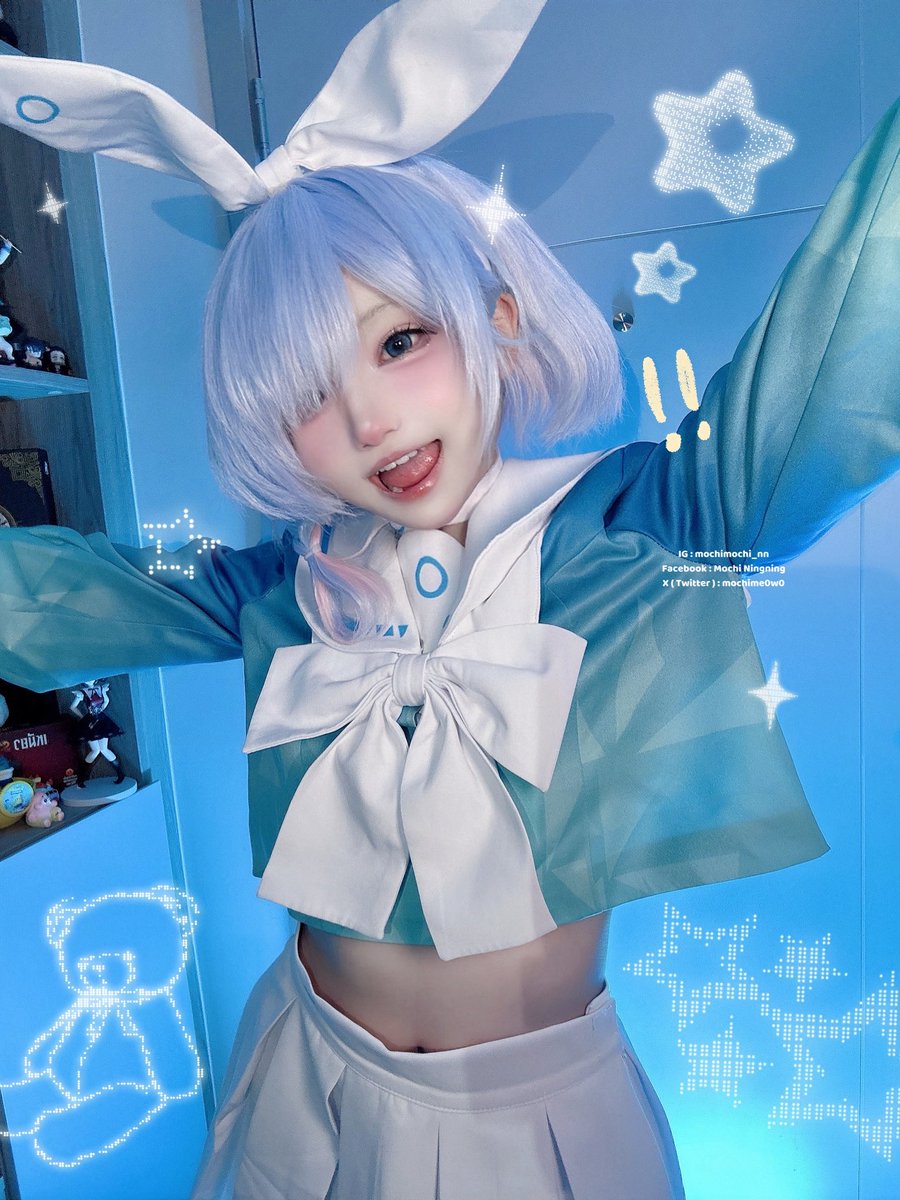 mochime0w0's tweet image. Sensei.. Do you like hugs?!💎💫

#BlueArchive #BlueArchiveCosplay  #アロナ