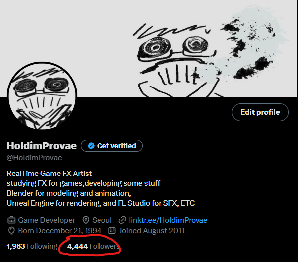 THX for 4,444 followers
that’s such an iconic number