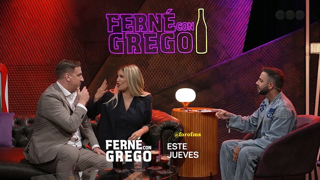 forofms's tweet image. ¿Desde cuando le gusta tanto el puterio a @telefe? 🧐

El Jueves, en #FerneConGrego, está Maxi López y, nuevamente, Wanda Nara. @gregorossello #StreamsTelefe