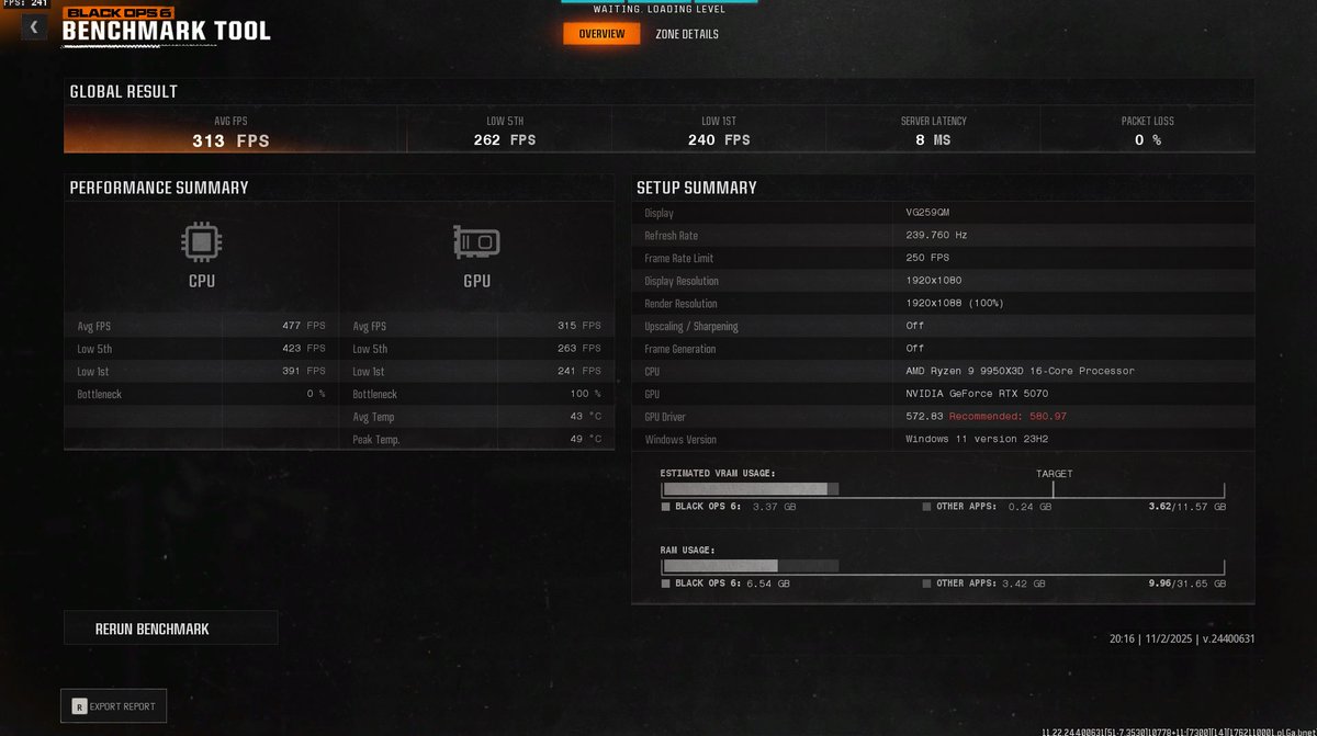 LookitsAllSkill's tweet image. His first customer went insane 🔥 

He bought a BIOS only overclocking from another D1 company, and then got bios overclocking from us, and this is the result 🔥 

We got him 70 more cpu fps which also boosted his GPU by 10fps. Could of hit 500 but we lowered OC’s for stability,