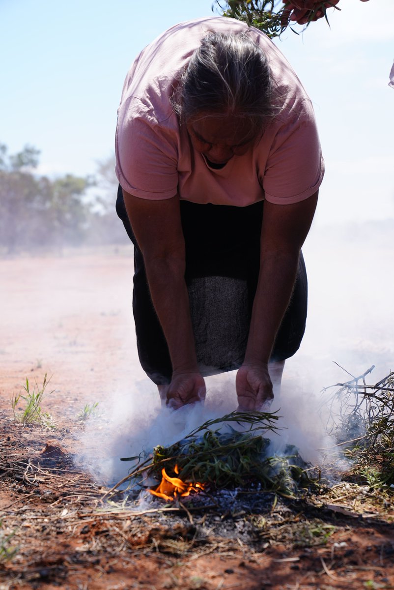 reddustoz's tweet image. Making bush medicine  - Our Recent On Country trip with McGrath Nicol. During the trip we were able to share with them sacred places, history and information regarding the lives of First Nations people from the central desert region.