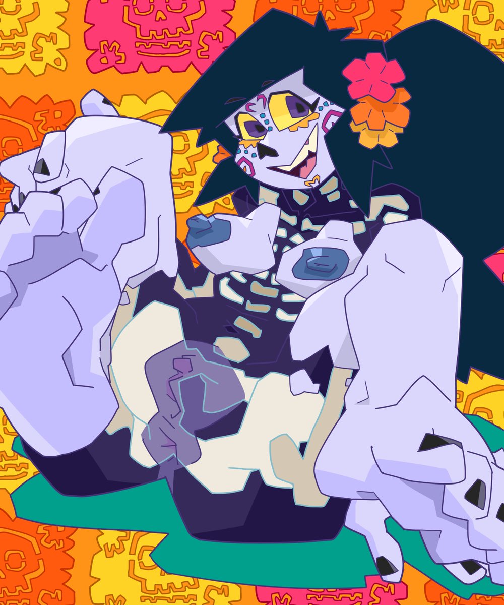 finished it on time wooooo. i love doing these for day of the dead #catalinalacatrina