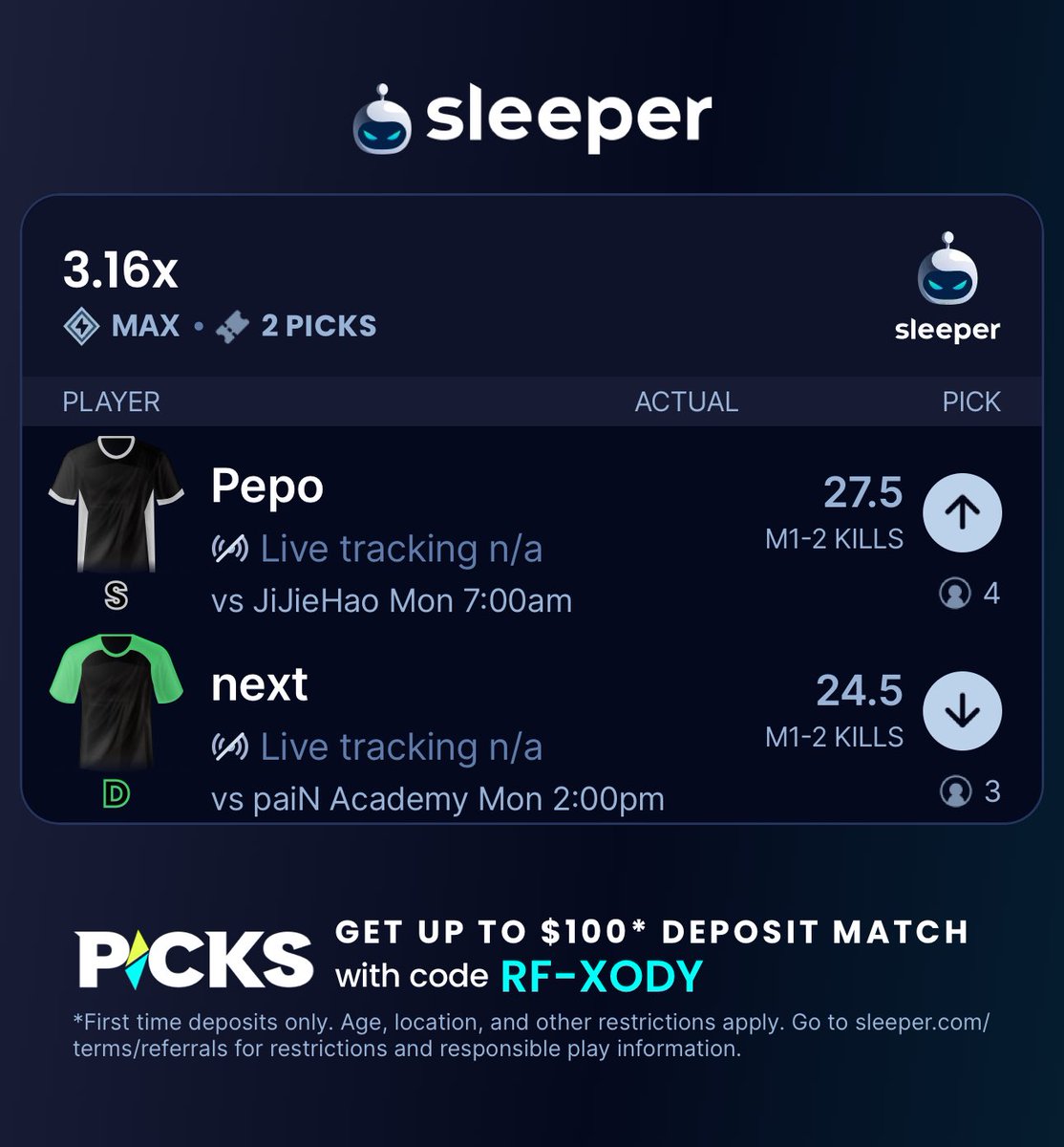 Plays for tomorrow🧪
Cooked up by the model🫡

Join our free discord⬇️
discord.gg/dQH3VgQNpT