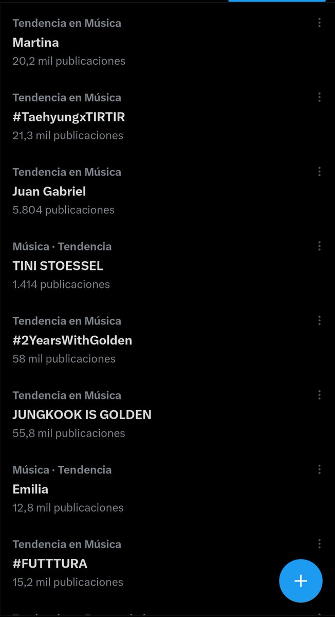 Hablamee de ser Madre, Chris Martin es tendencia 4 en Argentina y tenemos todo esto en Tendencias de Música:
We Pray
Carne y Hueso
Chris Martin 
Martina
TINI STOESSEL 
#FUTTTURA