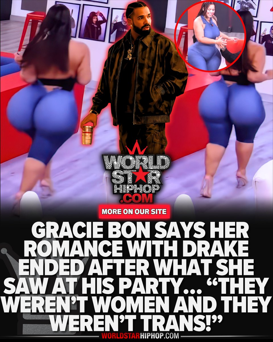 Gracie Bon says her fling with Drake ended the moment she pulled up to his party and saw “everything.” She says they “weren’t women or trans”… then blocked him the same night.. "I want nothing to do with that man"
worldstar.com/videos/wshhfLw…