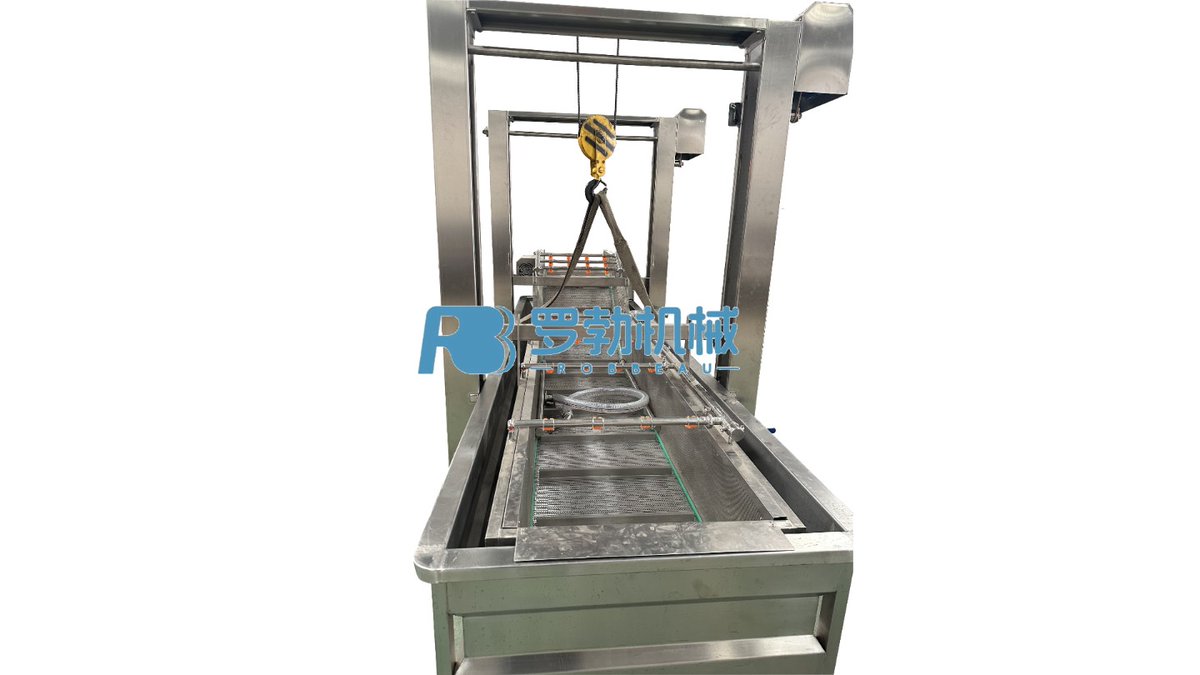 luobo_machinery's tweet image. Cleaning Machine Gantry Lifting Type，The gantry structure with electric lifting allows easy loading and unloading, improving efficiency and reducing manual labor. 
learn more：rbpot.com
#vegetables#sausages #fruits #softpackage #washingmachine