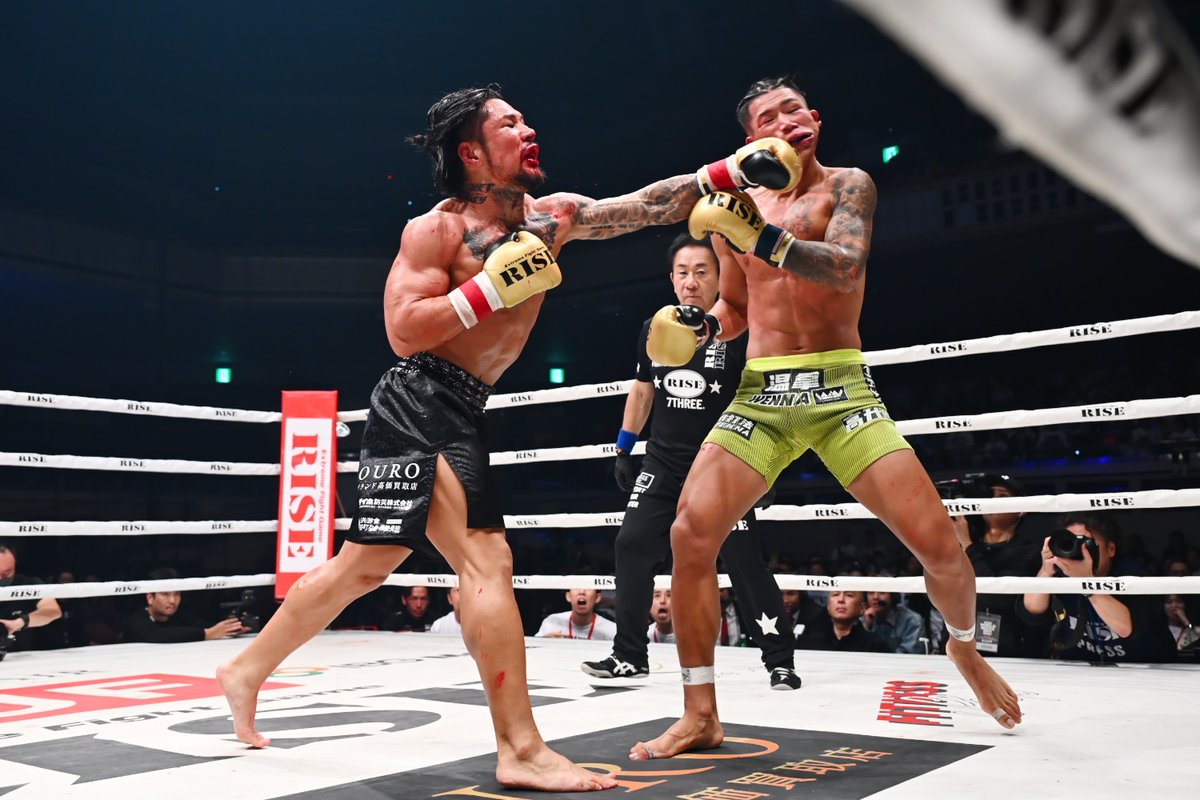 boutreview's tweet image. RISE両国大会、中村寛に延長判定負けのペンジェーは「3Rで勝ったと思った」、伊藤代表は29-29で「30-30は違う」とコメント。
映像も改めて見ましたが、記者採点は3Rのみペンジェーで計29-30でペンジェーとしました。…