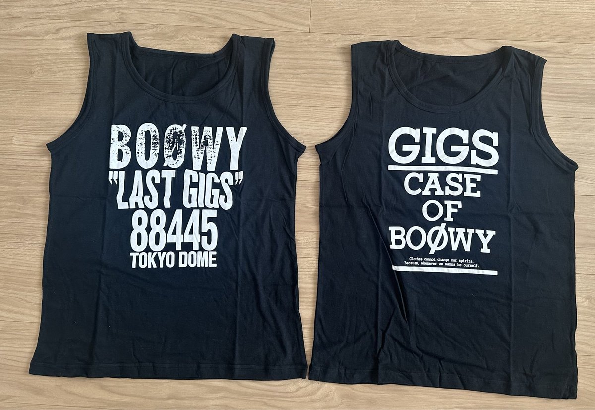 未使用　当時物　BOOWY ボウイ　GIGS タンクトップ 未使用 当時物 BOOWY ボウイ GIGS タンクトップ 2025年最新】boowy