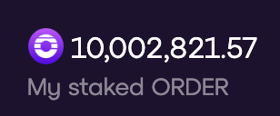 $ORDER staking APR is currently 27%. My team tokens remain in the cliff period, but I’ve personally bought and staked a significant amount since TGE. They’re earning solid yields and I have no intention of selling.