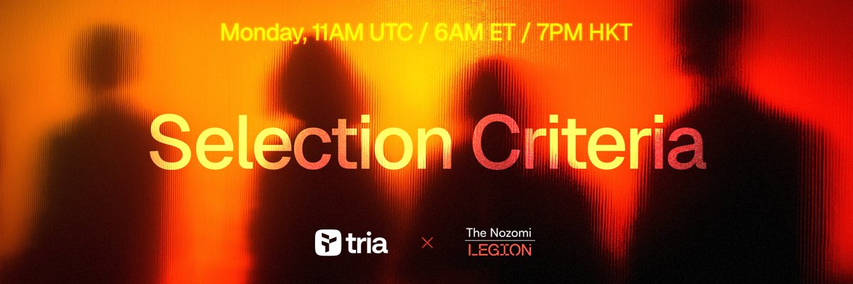 Tria LegionRaise officially kicks off Nov 3 at 11AM UTC, and this round looks like a major milestone for the ecosystem.

It’s not just another campaign, this one defines who gets early access and how deep community engagement will shape Tria’s next phase.

Here’s the breakdown of