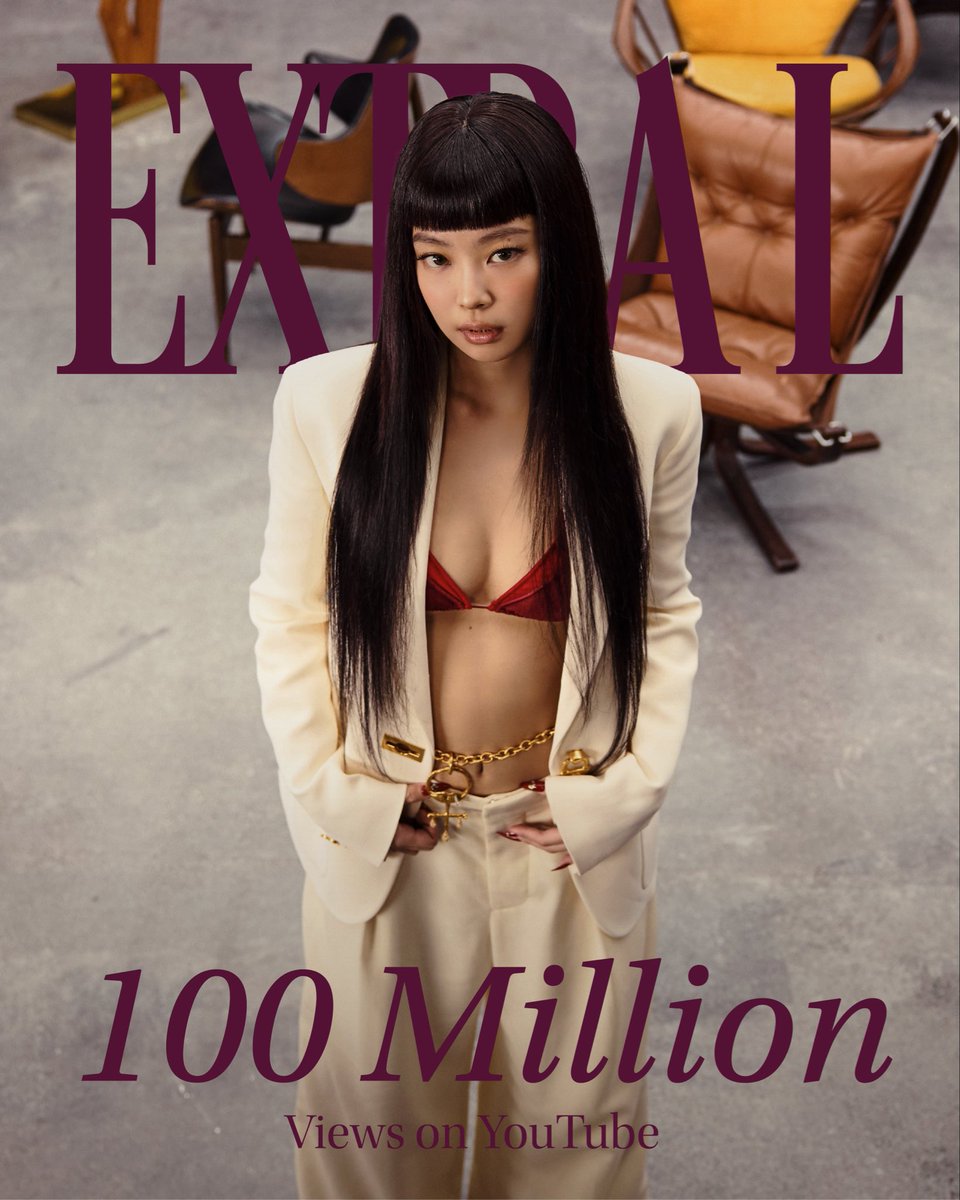 Jennie_HQ's tweet image. EXTRAL HITS 100 MILLION VIEWS ON YOUTUBE 🦫🐊
THANK YOU ♥️

🔗 jennie.lnk.to/extral/youtube