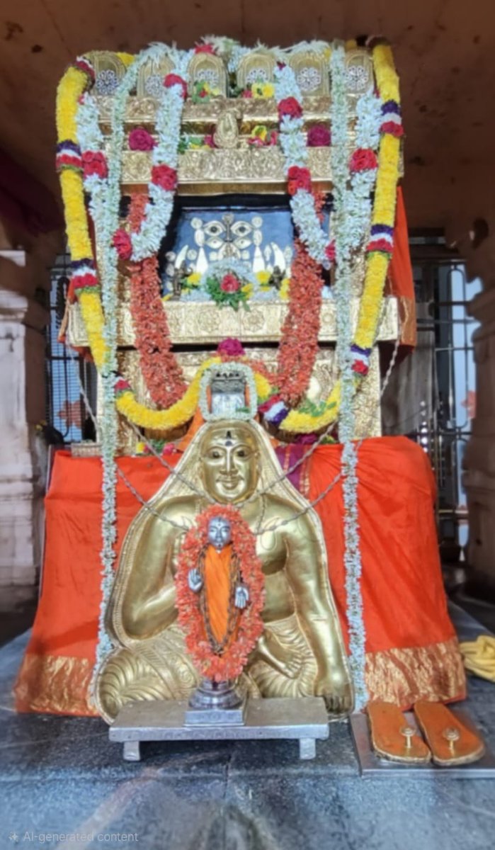 Jaggesh2's tweet image. ಇಂದಿನ ರಾಯರ ಬೃಂದಾವನ ಅಲಂಕಾರ ದರ್ಶನ 🙏