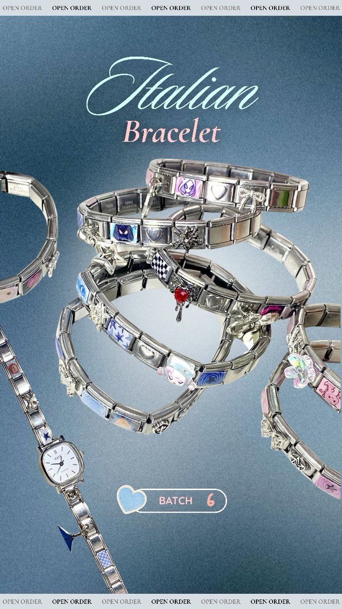 italian bracelet batch 8 𐙚 .⊹ tweet media