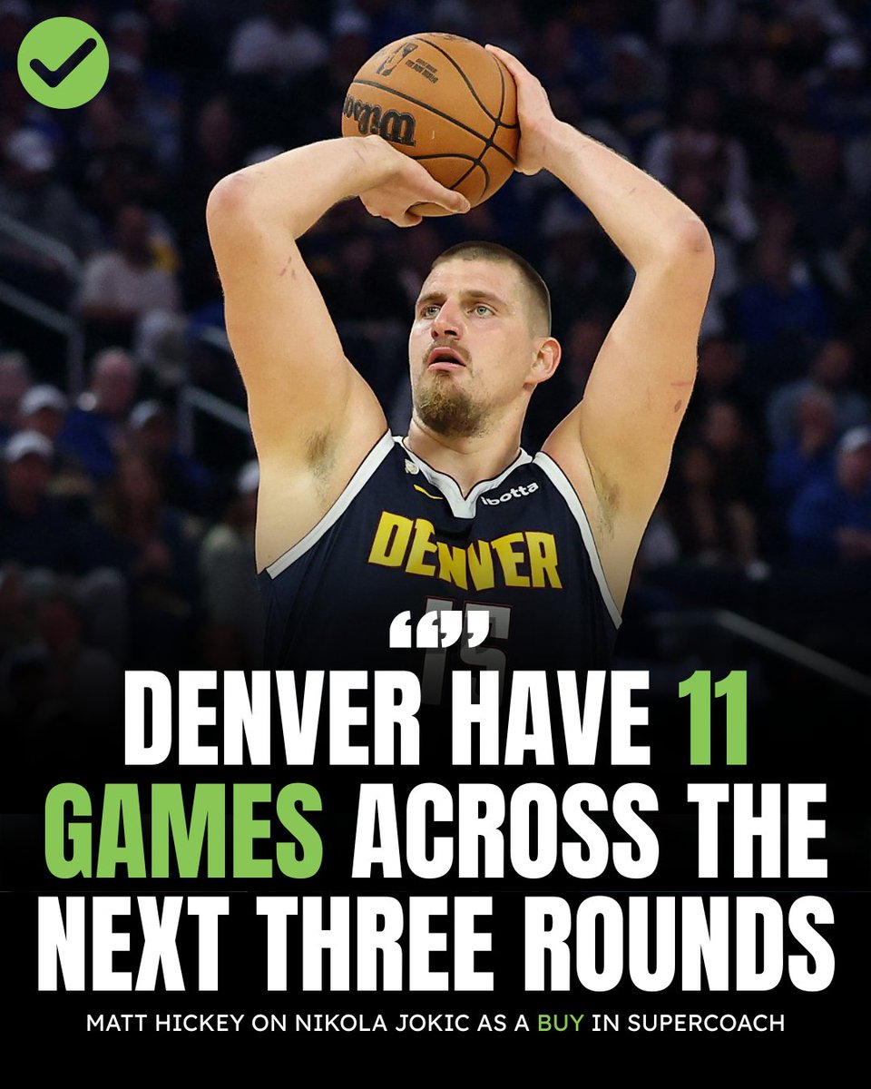 Is the Joker a must-have heading into #SuperCoach NBA week 3? 

If you can afford the big man, <a href="/mhickey23/">Matt Hickey</a> says he'll be worth every penny 🤑

➡️Buy, hold, sell: bit.ly/3X6bG7h