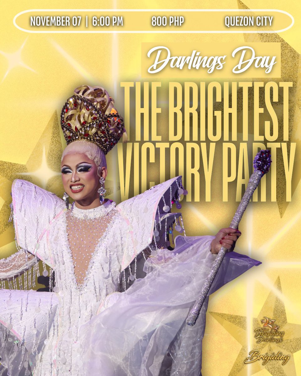 Ding ding ding!🛎 

The Brightest Victory Party is happening! Join us for a night of celebration, bonding, and enjoyment with our brightest star! 🌟

📅 NOV 7, 2025 | 6PM
📍 TBA
💸 PHP 800

Fill out the form to reserve your slot. See you there, darling! 💖