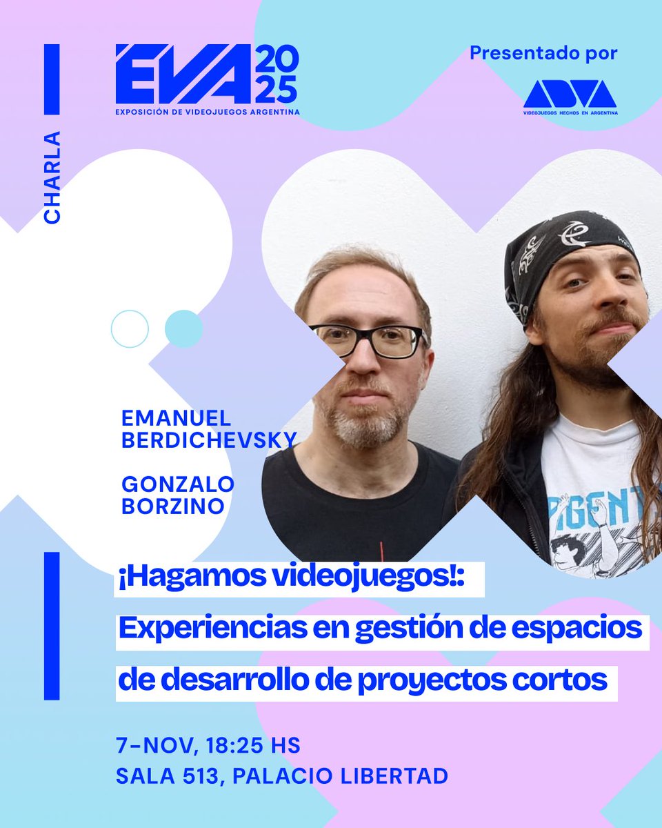 SoyBorza's tweet image. Este viernes te veo en la EVA 🙌
¡Vamos a estar con @berdyx charlando sobre nuestras experiencias de desarrollo en el aula! Planteamos espacios de gamedev donde se debe desarrollar en 4 meses un proyecto lo más completo posible ¡seguro que podrás tomar algo de esa experiencia!