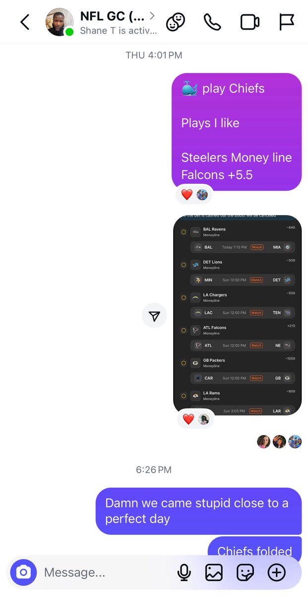PlusMoneyRick's tweet image. NFL Week 9 Recap 🚨

🐳 play loss tonight 
Chiefs Moneyline ❌

Steelers Moneyline ✅
Falcons +5.5 ✅

All 4 Survivor picks move on 

#CircaSurvivor 
#DraftKings 
#nflbetting 
#GamblingX