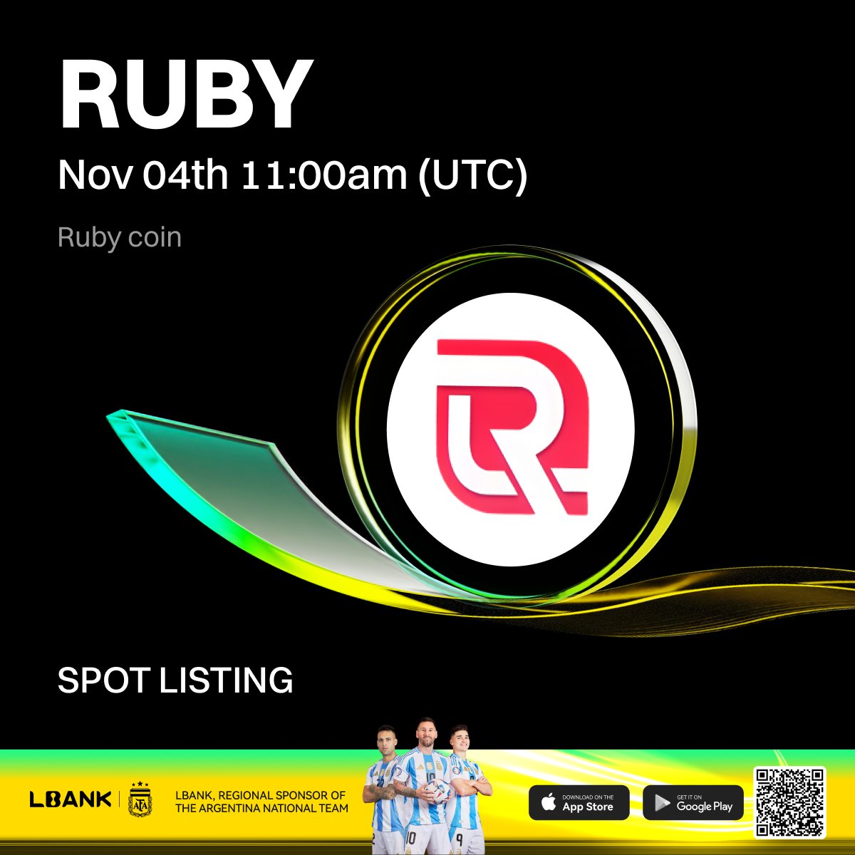 LBankUpdates's tweet image. 🗽 New #listing

🌠 $RUBY (Ruby coin) will be listed on LBank！@rubywebcast

Introducing Ruby Coin — the next-generation cryptocurrency built on Ruby Blockchain’s mainnet.

❤️Details: is.gd/70wMXC