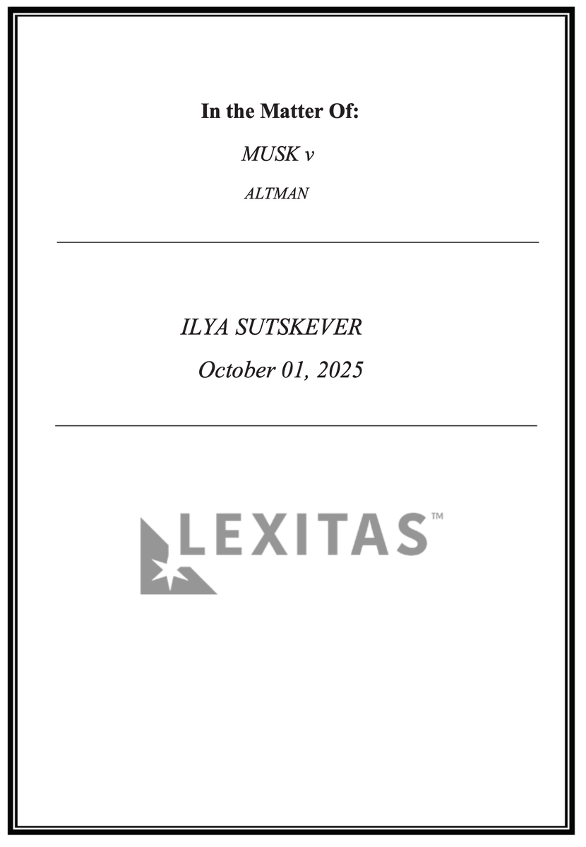 Le témoignage d'Ilya, au cœur du feuilleton de la lutte de pouvoir chez Open AI, a fuité, offrant enfin une description