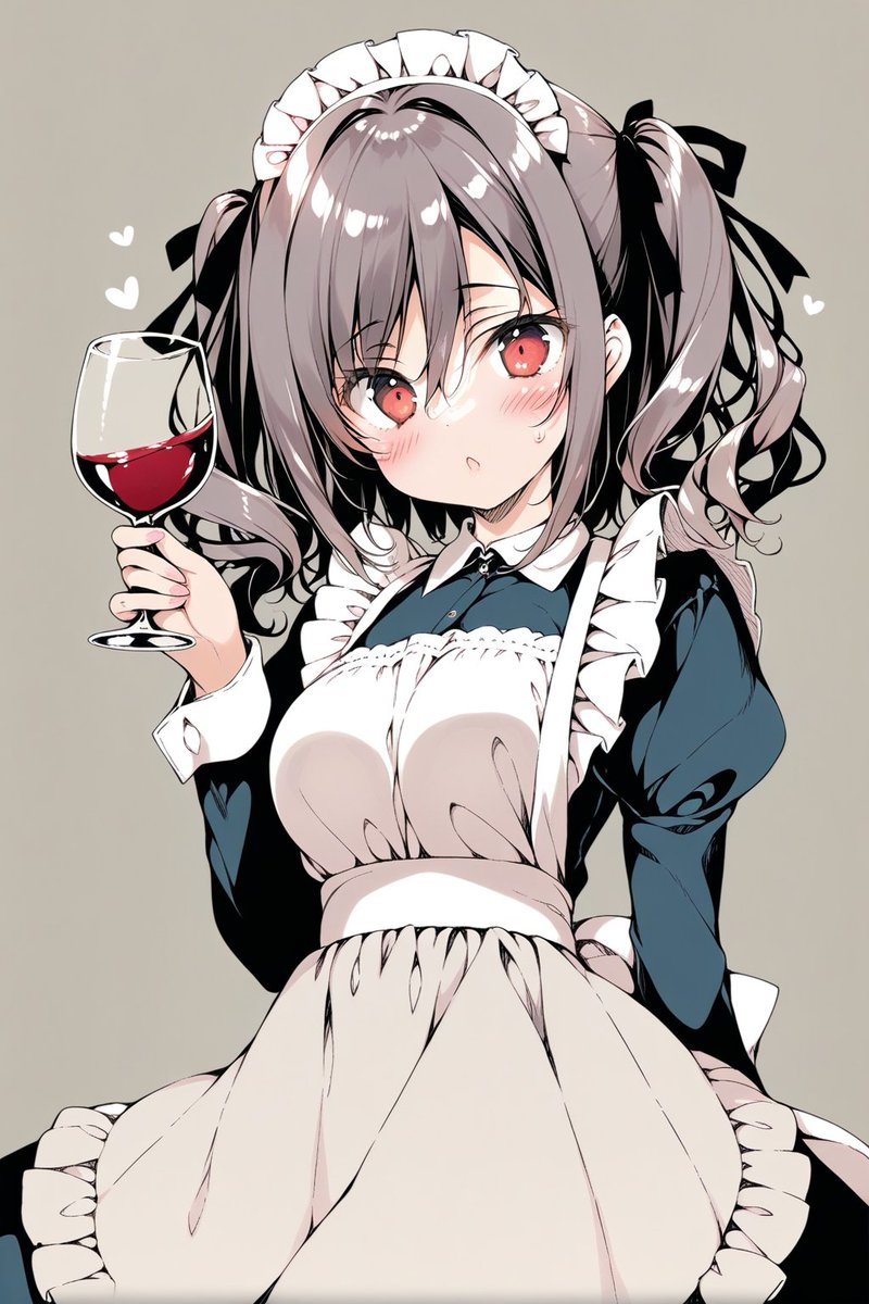 神の雫（ジュース）をすすめてくる神崎蘭子  #AIart #神崎蘭子