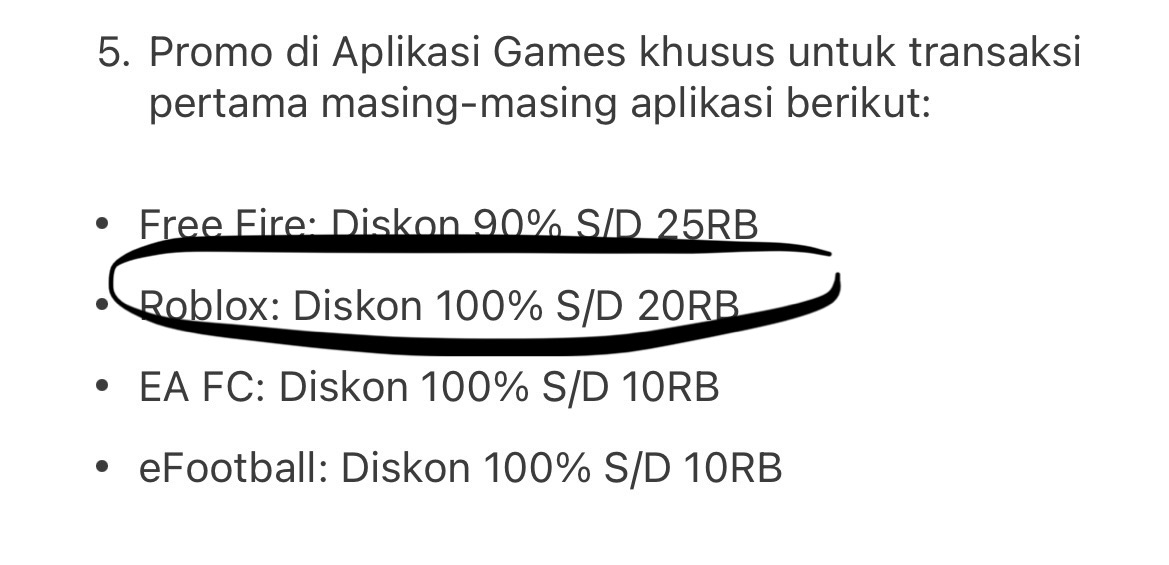 geulissee's tweet image. [RESTOCK📌] Voucher Promo Robux Periode Baru

🗓️1-30 November

*Bisa iOS &amp;amp; android
*Diskon s/d 100%
*Top up di roblox, bayar pakai shopeepay

Diskon 20k tanpa min. transaksi:
s.shopee.co.id/9pWCG4XQNB?sha…

*iOS:
s.shopee.co.id/10unjvu6Uu?sha…
*Andro:
s.shopee.co.id/4VUfuVhgIf?sha…