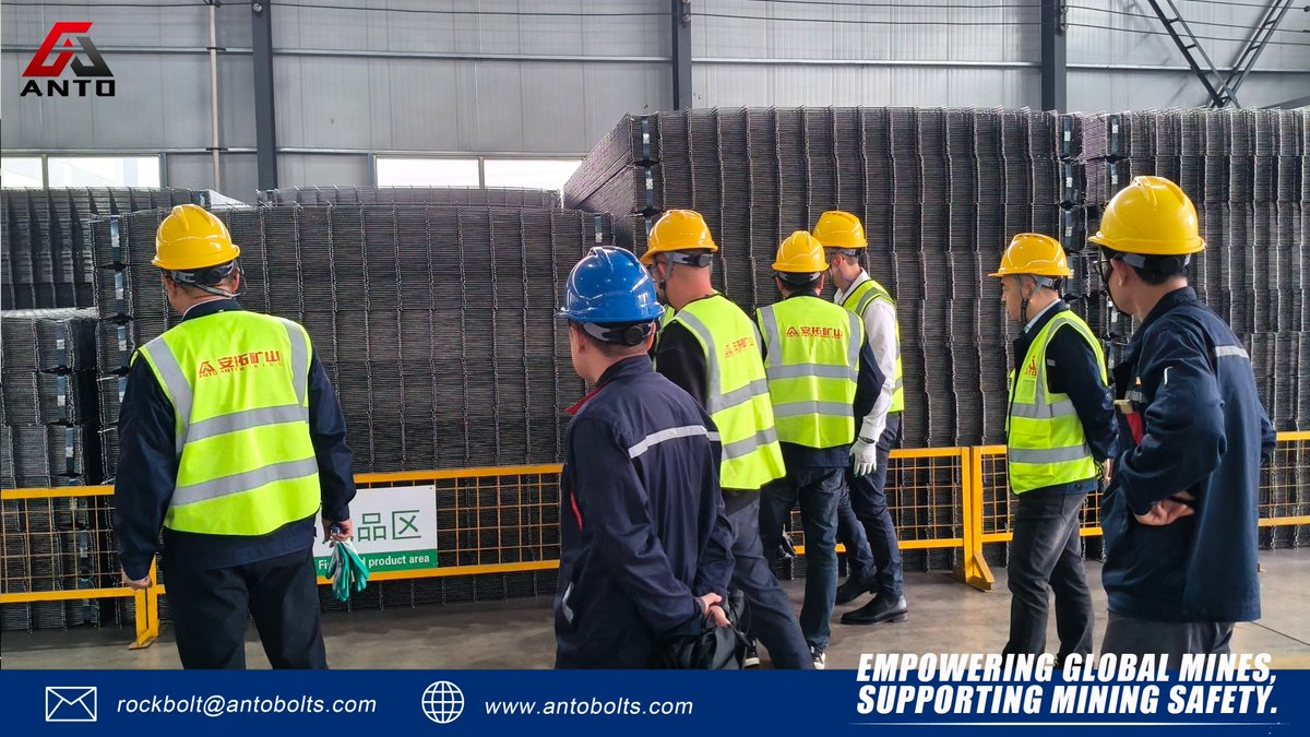 ANTObolts's tweet image. South African clients just visited ANTO for an interview!They got firsthand insights into our quality commitment – advanced testing gear, strict QC, and our &quot;China-based, global-focused&quot; vision.
#miningsupport #miningsolutions #qualitycontrol