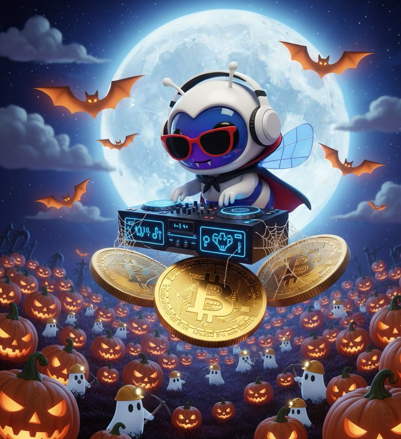 Fableration's tweet photo. Huge thanks to our amazing and creative community! 💛

👻✨We loved seeing all your spooky and fun designs — from “zombees” to cute bees, and even those inspired by movies and pop culture. You made this Halloween unforgettable for PhiBee!

After much discussion, here are our favourite entries:
🥇 1st Place: Mad Scientist PhiBee — @i_am_bianca___ 
🥈 2nd Place: Joker Bee — @annolcooking 
🥉 3rd Place (Tie): DJ PhiBee — @USharihu & Wizard in Hive — @MichoeMillicent

🐝💫Congrats to all the winners, and thank you to everyone who joined and shared your creativity!

Please check your DMs and reply with your SOL address within 48 hours — your rewards will be sent soon!