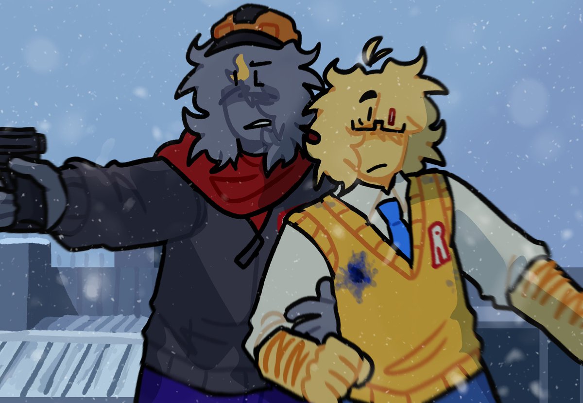 ghoztboxez's tweet image. Arts been a little slow.. but here another John and Builderman dbh scene drawing!!
#robloxadmins #johndoe