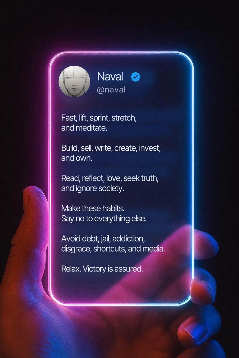 並且有了這個推文模板後,再做其他類似圖片就很容易了,只需要修改文字和替換頭像就可以產生新的圖片。
例如喜歡發納瓦爾寶典的朋友們以後可以用這個模板。