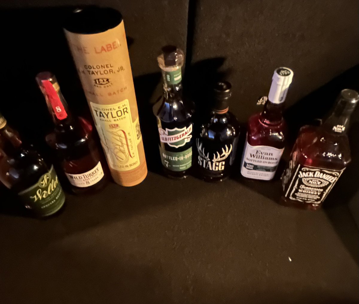 Not a bad haul for a Sunday evening! The JD and Evan Willams are for while I’m on the road…lol. The other bottles are being shipped back home. #bourbon #bourbonhunting #annapolisashtalk #stagg