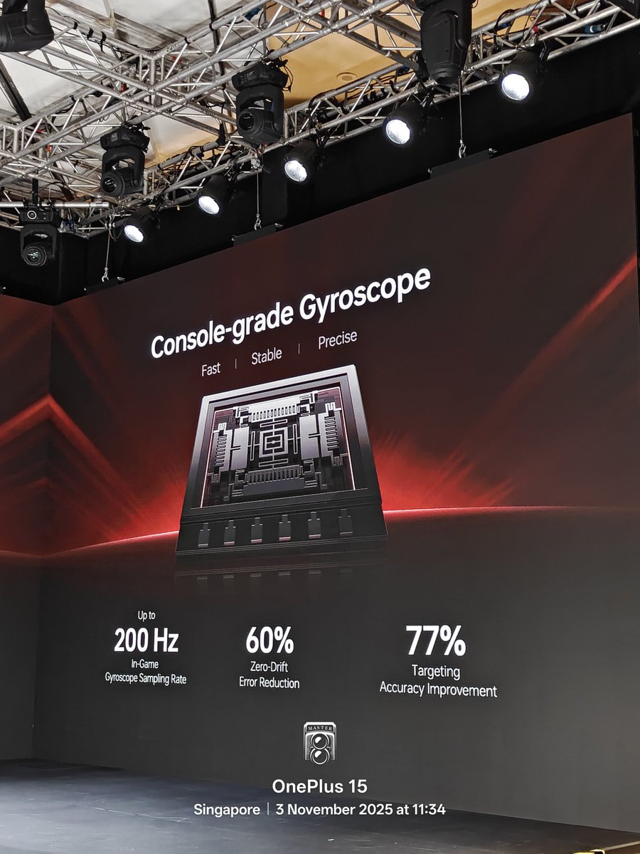 stufflistings's tweet image. OnePlus 15 comes with a console-grade Gyroscope.

#ShotOnOnePlus #OnePlusOverpower #OPGamingCore