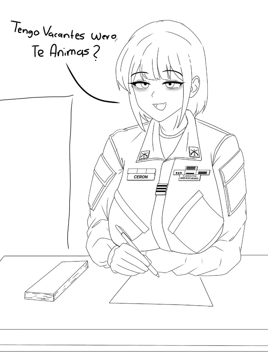 mx_waifus's tweet image. Vamos solo un contrato en el ejercito de 4 años y podrás conocer todo el país jeje😉