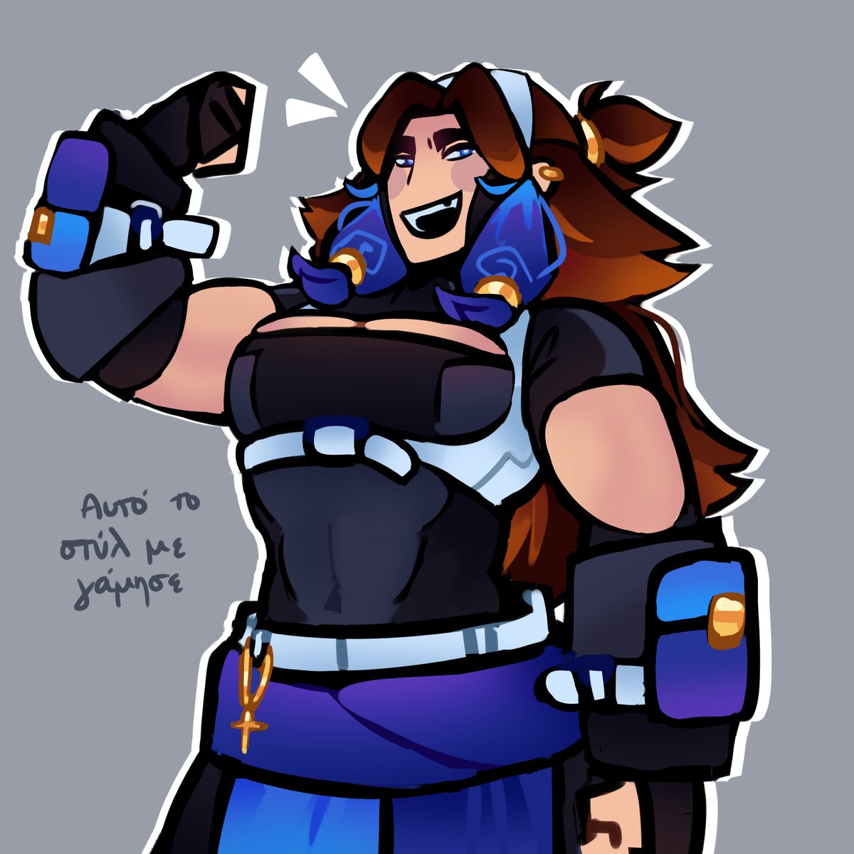 Sona redesign. I'm blue now 
#sona #oc