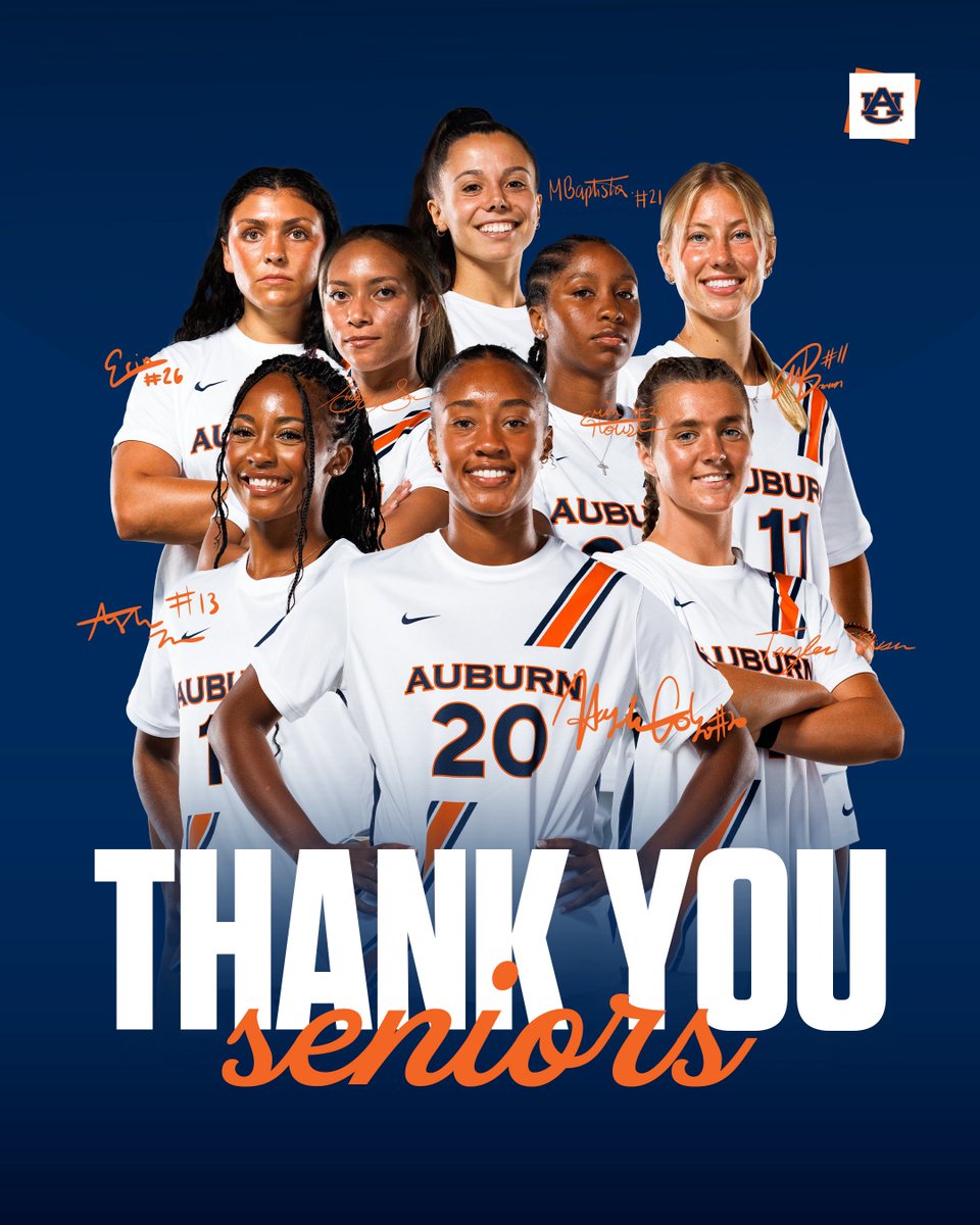 Our Auburn women. Thank you for leaving this program in a better place than you found it. 🤍